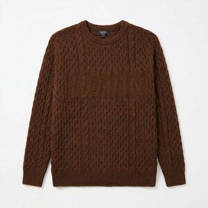 Vintage Brown Cotton Sweater